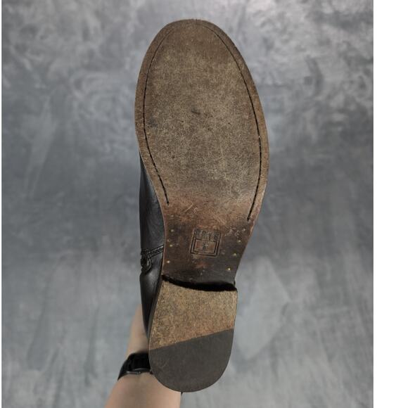 Frye Dark Brown Leather Ankle Boots - Picture 7 of 15
